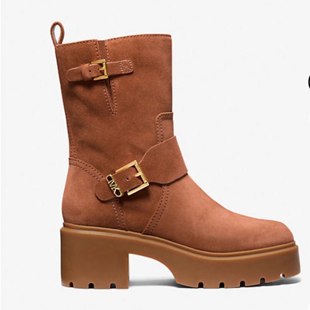 MICHAEL Michael Kors Brown Suede Perry Boots